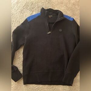 Men’s Medium Michael‎ Kors Black and Royal blue sweatshirt.